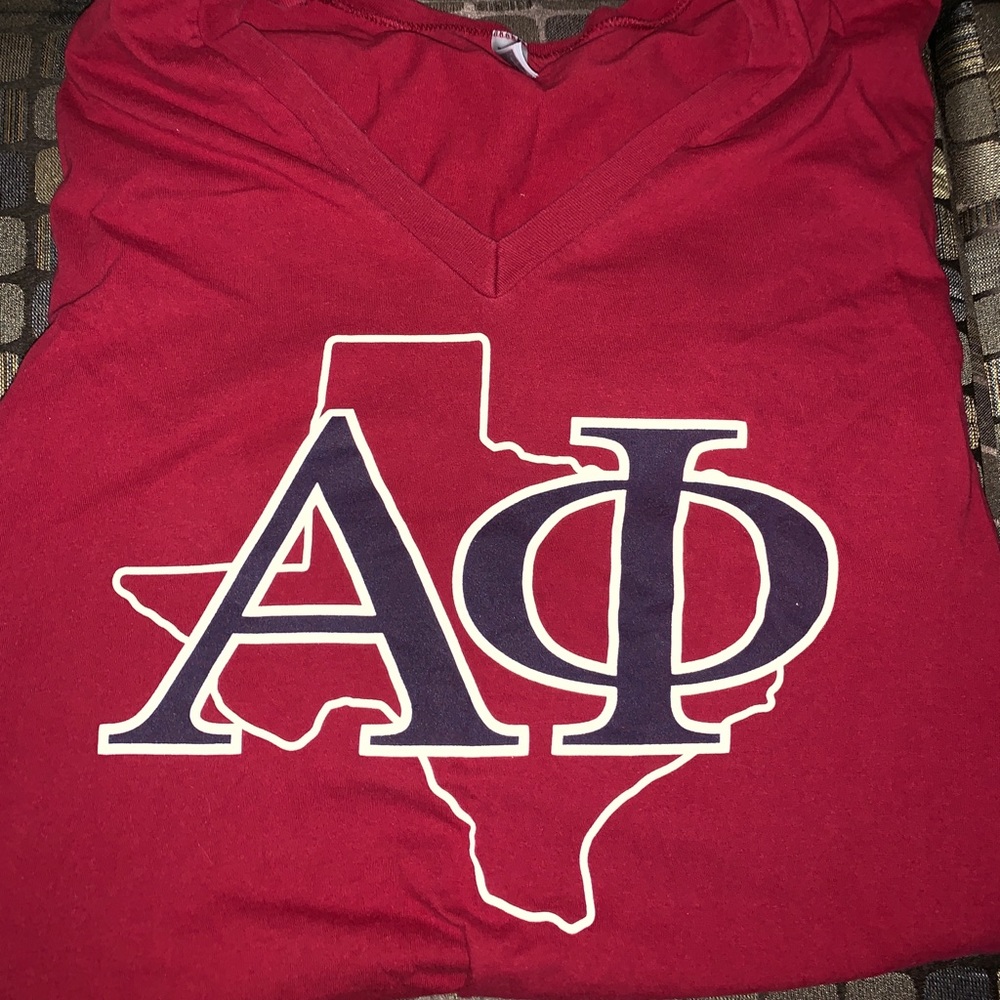 Alpha phi TEXAS vneck